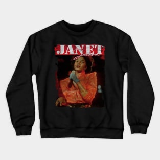 TEXTURE ART- JANET JACKSON 70S Crewneck Sweatshirt